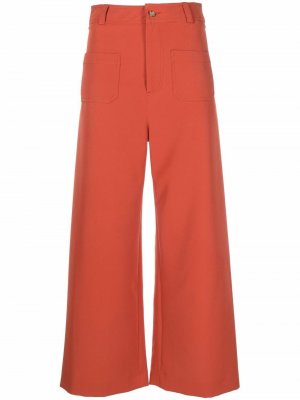 Укороченные брюки широкого кроя Manuel Ritz. Цвет: оранжевый