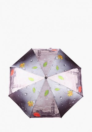 Зонт складной Flioraj. Цвет: серый