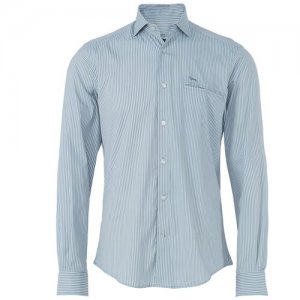 Хлопковая рубашка CJH046 серый+белый m Harmont & Blaine. Цвет: белый