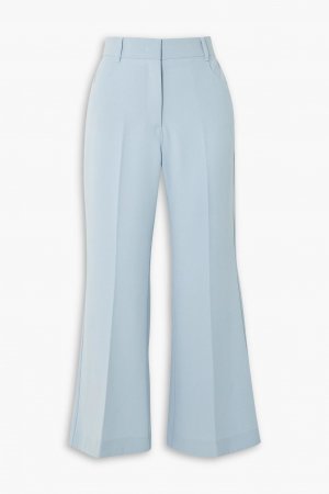 Укороченные расклешенные брюки из эластичного твила STELLA MCCARTNEY, синий McCartney