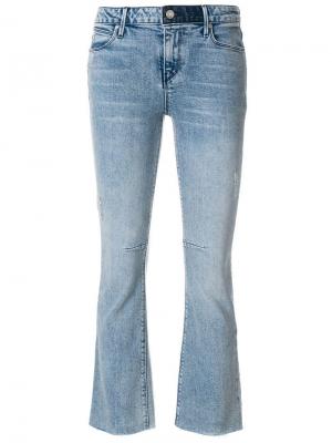 Укороченные расклешенные джинсы Rta. Цвет: синий
