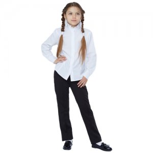 Школьная блуза , размер 158, белый Модные Ангелочки. Цвет: белый