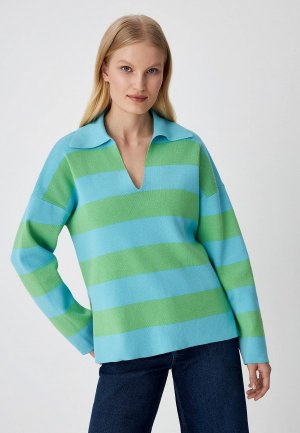 Пуловер Sela. Цвет: разноцветный