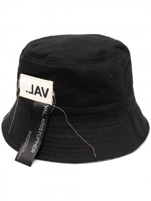 Шляпа с широкими полями VAL KRISTOPHER. Цвет: черный