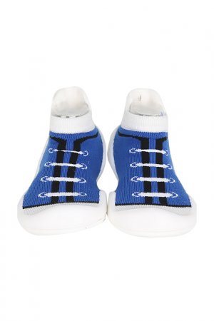 Носочки-ботиночки Ggomoosin. Цвет: синий, белый