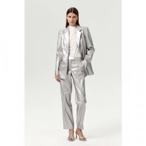 Пиджак, размер M, серый FASHION REBELS. Цвет: серый
