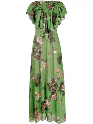 Длинное платье Irisa Preen By Thornton Bregazzi. Цвет: зеленый