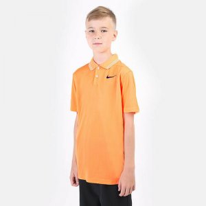Поло Dri-FIT Victory Boys Golf Polo, размер S, оранжевый NIKE. Цвет: оранжевый