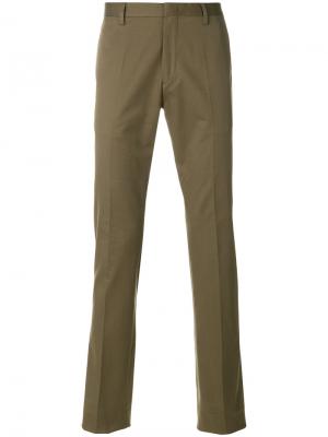 Классические брюки Paul Smith. Цвет: зелёный