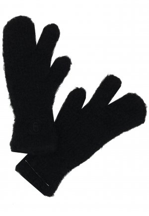 Перчатки MM6 Maison Margiela. Цвет: черный