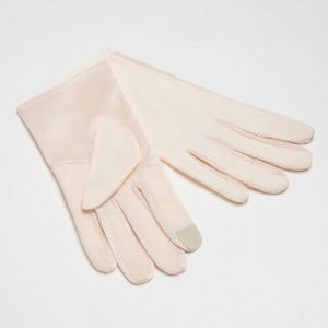 Перчатки , размер универсальный, бежевый Minaku. Цвет: бежевый/светло-бежевый