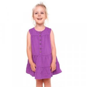 Платье для девочки, цвет фиолетовый, рост 128 BONITO KIDS. Цвет: фиолетовый