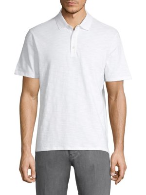 Классическая хлопковая рубашка-поло , цвет Optic White Vince