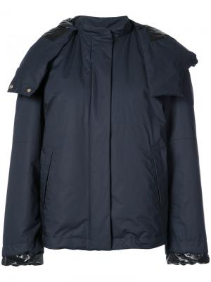 Куртка с большим капюшоном Jil Sander. Цвет: синий