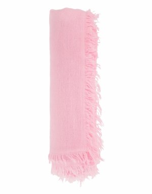 Розовый кашемировый шарф Ann Demeulemeester