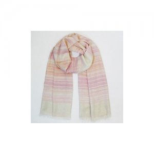 Шаль, платок, палантин, 90*190 см, 1 шт. Gerasim shop. Цвет: розовый/бежевый