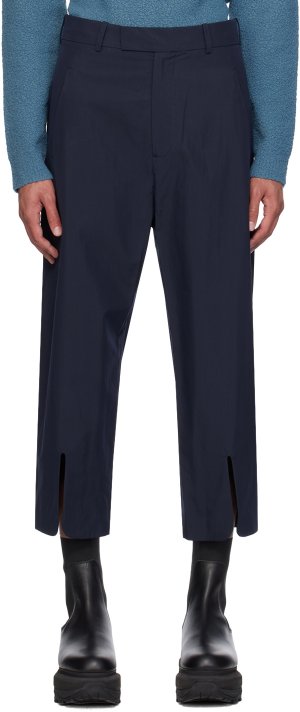 Темно-синие брюки с вентилируемыми манжетами Craig Green