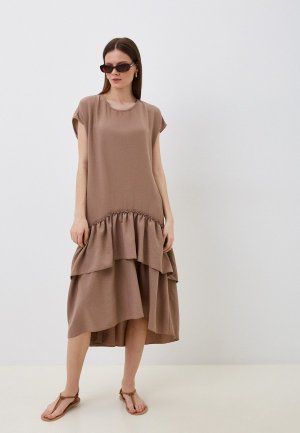 Платье Nataliy Beate. Цвет: коричневый