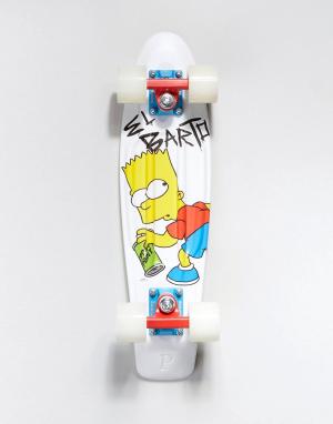 Скейтборд Penny x Simpsons Bart Skateboards. Цвет: белый