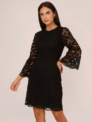 Кружевное короткое платье , черный Adrianna Papell