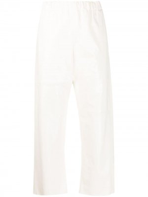 Зауженные брюки MM6 Maison Margiela. Цвет: белый