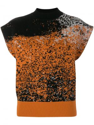 Пестрый свитер без рукавов Vejas. Цвет: многоцветный