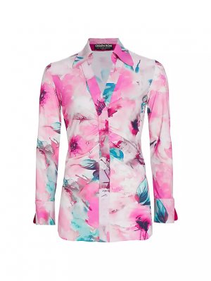 Рубашка Shoreh с цветочным принтом и рюшами , цвет summer roses pink Chiara Boni La Petite Robe