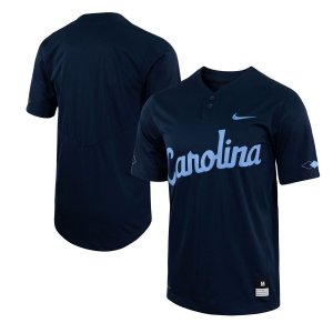 Мужская реплика бейсбольной майки с двумя пуговицами темно-синего цвета North Carolina Tar Heels Nike
