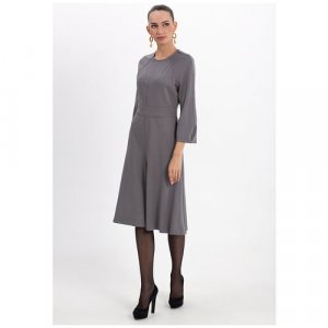 Платье , размер 50, серый Мадам Т. Цвет: серый/серый..
