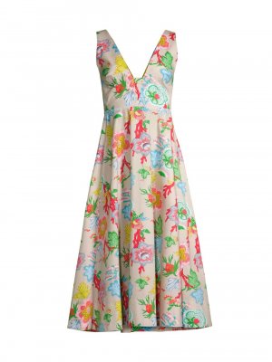 Платье миди с цветочным принтом Amanpulo Empire , разноцветный Natori