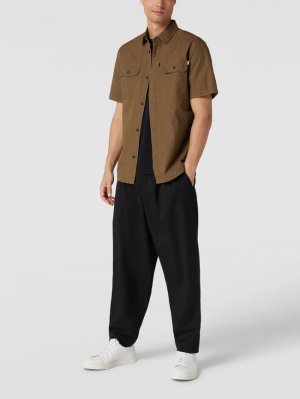 Повседневная рубашка стандартного кроя с короткими рукавами , коричневый Tom Tailor