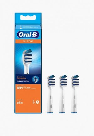 Комплект насадок для зубной щетки Oral B TriZone EB 30-3 (3 шт.). Цвет: белый