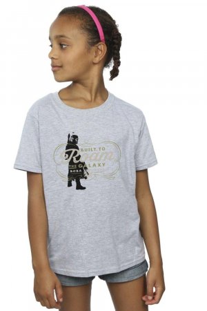 Хлопковая футболка «Книга Бобы Фетта, созданная для странствий» , серый Star Wars