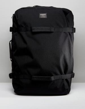 Рюкзак и сумка дафл из вельвета эко-ткани рипстоп Zack Sandqvist. Цвет: черный