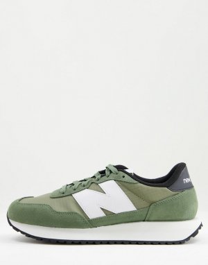 Темно-зеленые кроссовки 237-Зеленый цвет New Balance