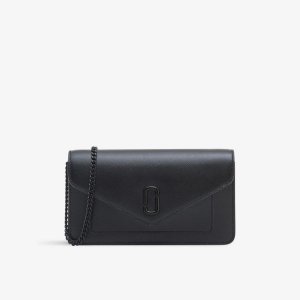 Кожаный кошелек с цепочкой Longshot , черный Marc Jacobs
