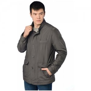 Куртка мужская CLASNA 015-17 размер 48, серый
