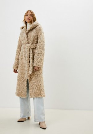 Шуба GRV Premium Furs. Цвет: бежевый