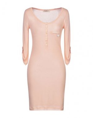 Короткое платье MET JEANS. Цвет: лососево-розовый