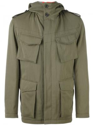 Куртка-карго Wooster + Lardini. Цвет: зелёный