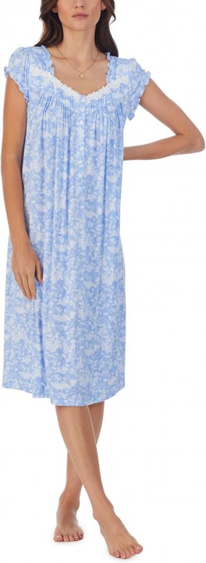 Платье для вальса с короткими рукавами , цвет Blue Ground Floral Eileen West