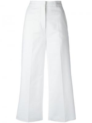 Укороченные брюки Rochas. Цвет: белый