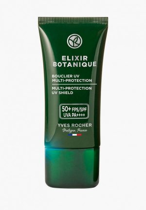 Флюид для лица Yves Rocher защиты от негативных факторов & Uv-излучения, 30 мл. Цвет: зеленый