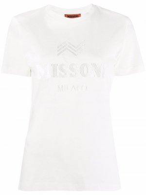 Logo-embroidered T-shirt Missoni. Цвет: белый