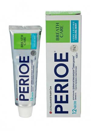 Зубная паста Perioe с тройной системой контроля свежего дыхания breath care охлаждающая мята, 100 гр