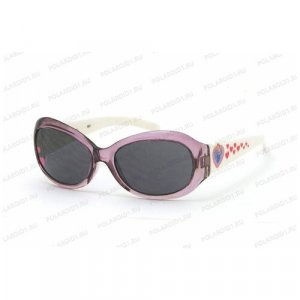 Солнцезащитные очки, розовый Polaroid. Цвет: белый/зеленый