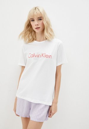 Футболка домашняя Calvin Klein Underwear. Цвет: белый
