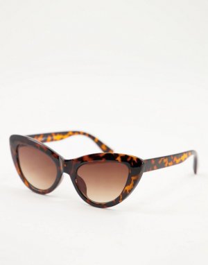 Женские солнцезащитные очки «кошачий глаз» в черепаховой оправе -Коричневый цвет AJ Morgan