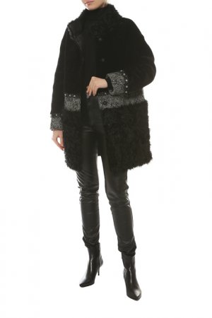 Шуба Virtuale Fur Collection. Цвет: black