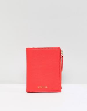 Красный бумажник из искусственной кожи Monki. Цвет: черный